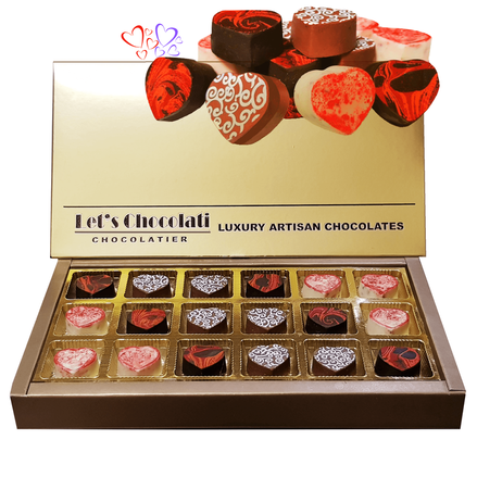 Luxury Assorted Chocolate Hearts Bonbons Sold by LetsChocolati Chocolatier · Luxury Chocolate Online Store