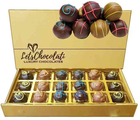 Buy Luxury Chocolate Truffles Online from LetsChocolati Luxury Chocolates handmade chocolates in India letschocolati.com 