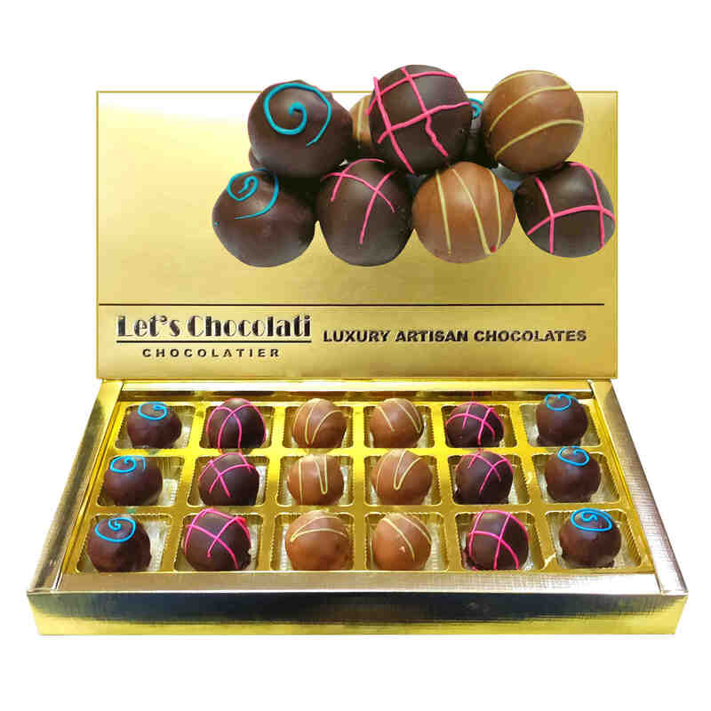 Buy Luxury Chocolate Truffles Online from letschocolati.com luxury handmade chocolates in India