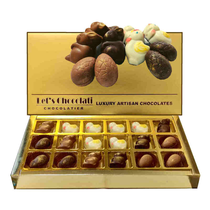 Buy Luxury Assorted Easter Chocolates sold by LetsChocolati.com Luxury handmade Chocolates in India