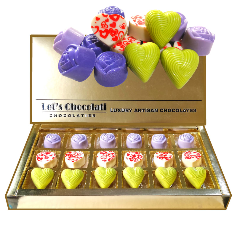 Luxury Assorted Chocolate Bonbons Gift Box Sold by LetsChocolati Chocolatier - Luxury Chocolate Online Store